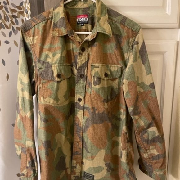 Acapulco Gold Camo Long sleeve button down - Picture 1 of 10